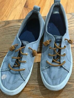 Sperry Light Blue Canvas Boat Sneakers